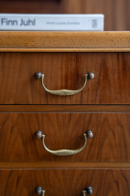 Low Walnut Chest of Drawers, Ole Wanscher (1940s) Denmark