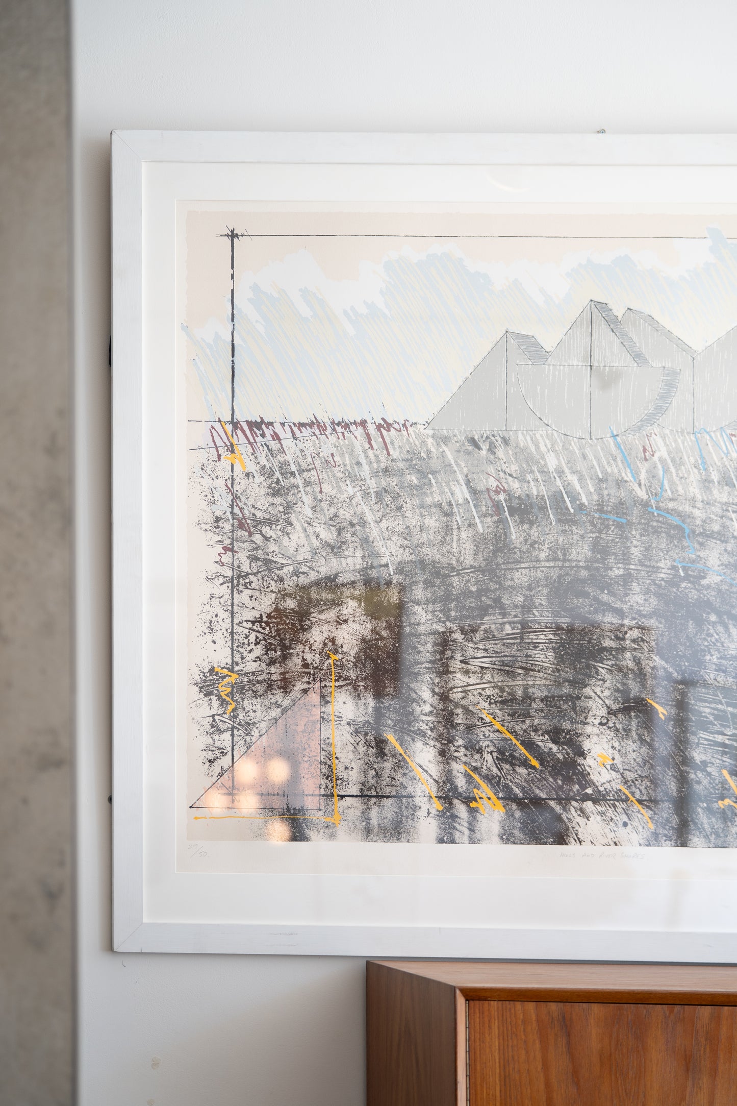 Michael Kenny (1941–1999)  Screenprint  Hills and River Shores, c.1980