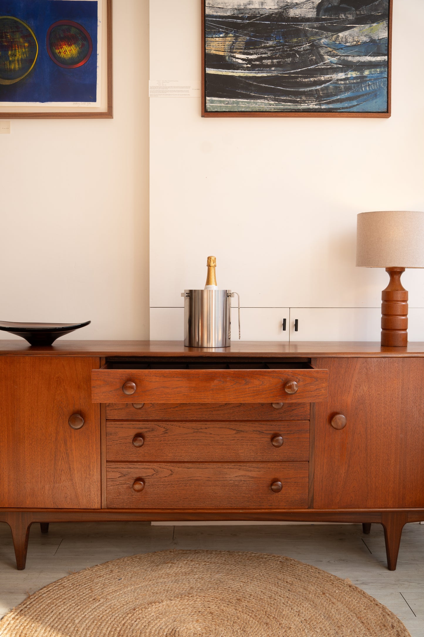 Afromosia and Teak Sideboard by John Herbert for Younger, (1960s) UK
