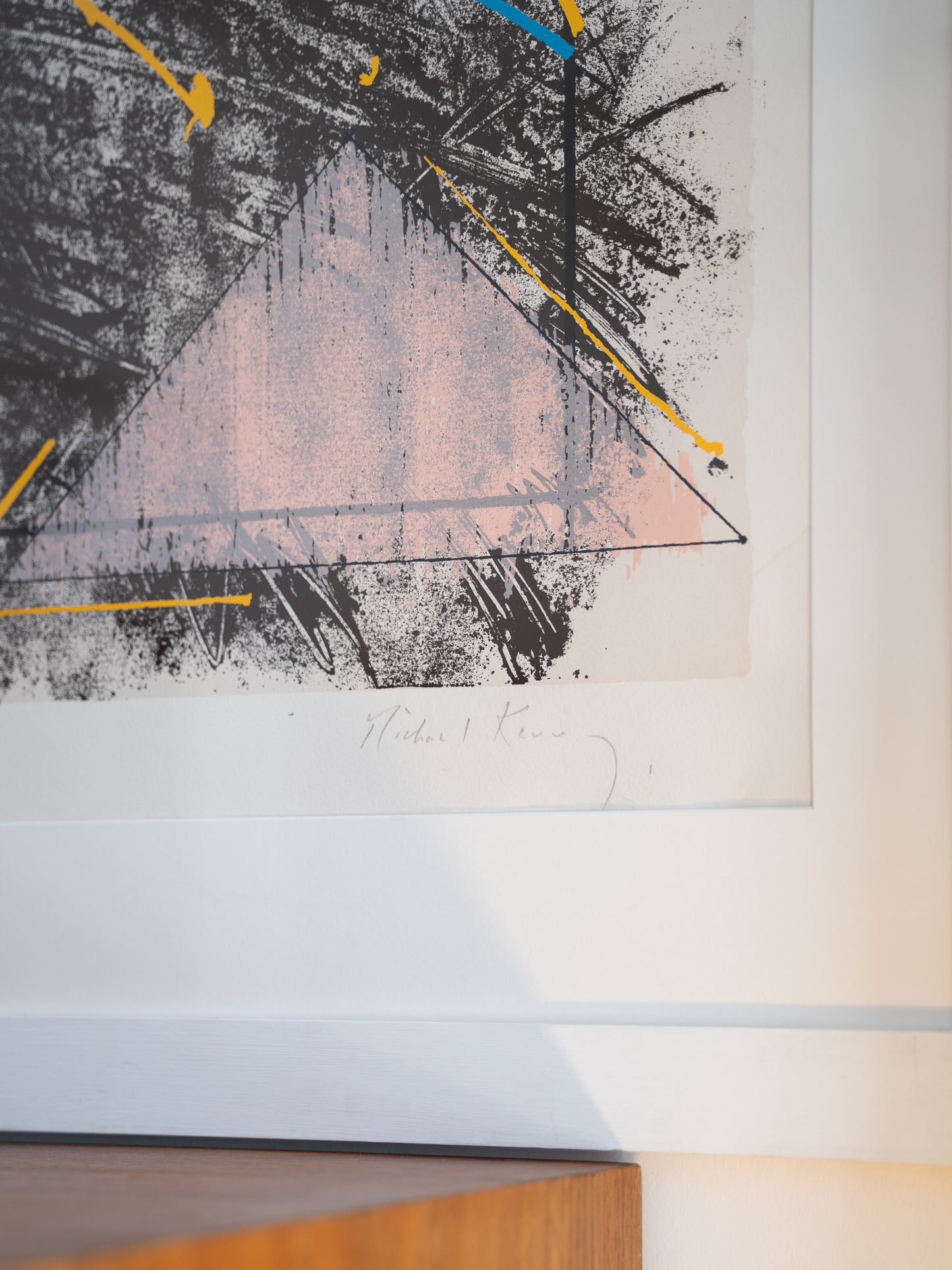 Michael Kenny (1941–1999)  Screenprint  Hills and River Shores, c.1980