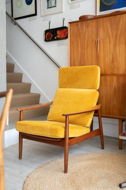 Model FD-164 reclining Armchair by Arne Vodder for France & Son