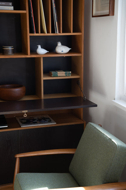 Teak and Painted Wooden Cabinet Domino Møbler, Denmark (1960s)