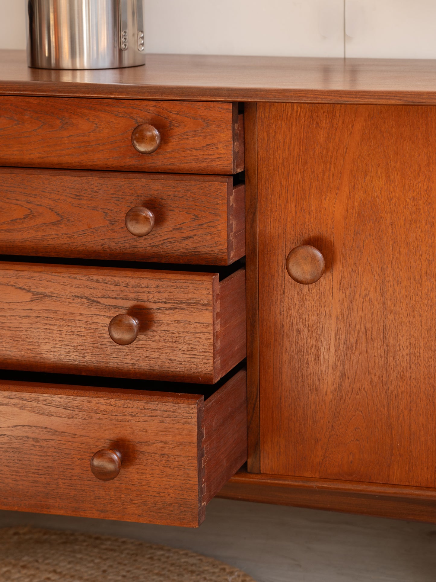 Afromosia and Teak Sideboard by John Herbert for Younger, (1960s) UK