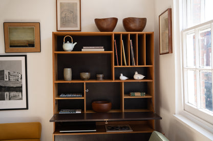 Teak and Painted Wooden Cabinet Domino Møbler, Denmark (1960s)