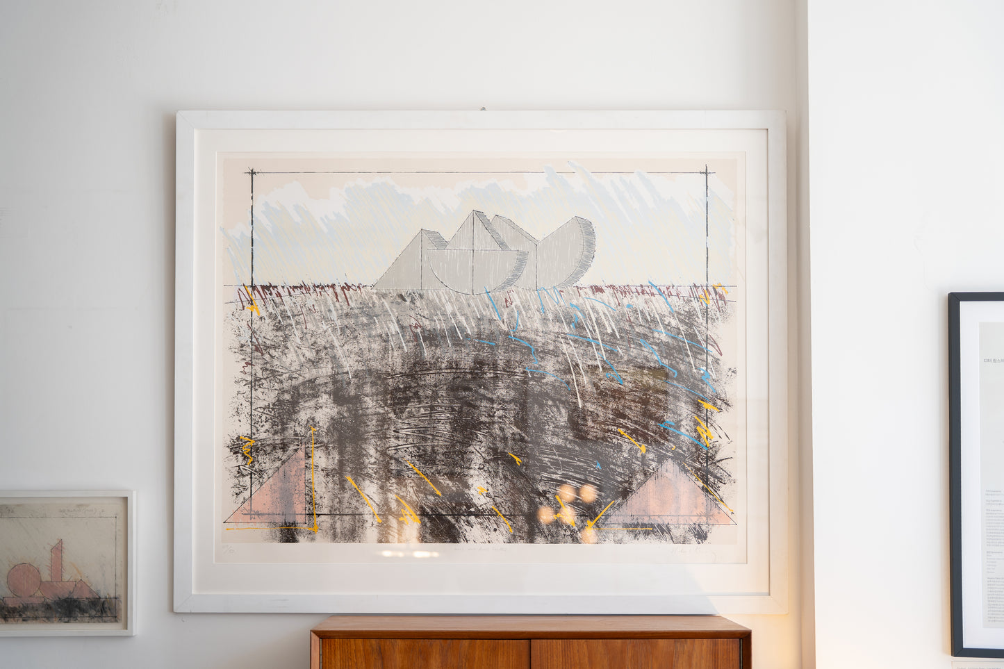 Michael Kenny (1941–1999)  Screenprint  Hills and River Shores, c.1980