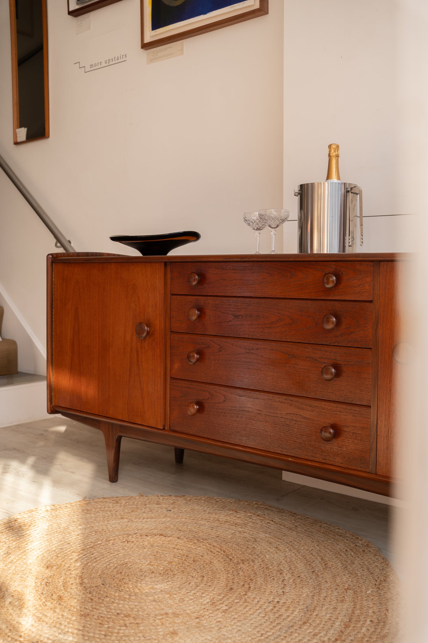 Afromosia and Teak Sideboard by John Herbert for Younger, (1960s) UK