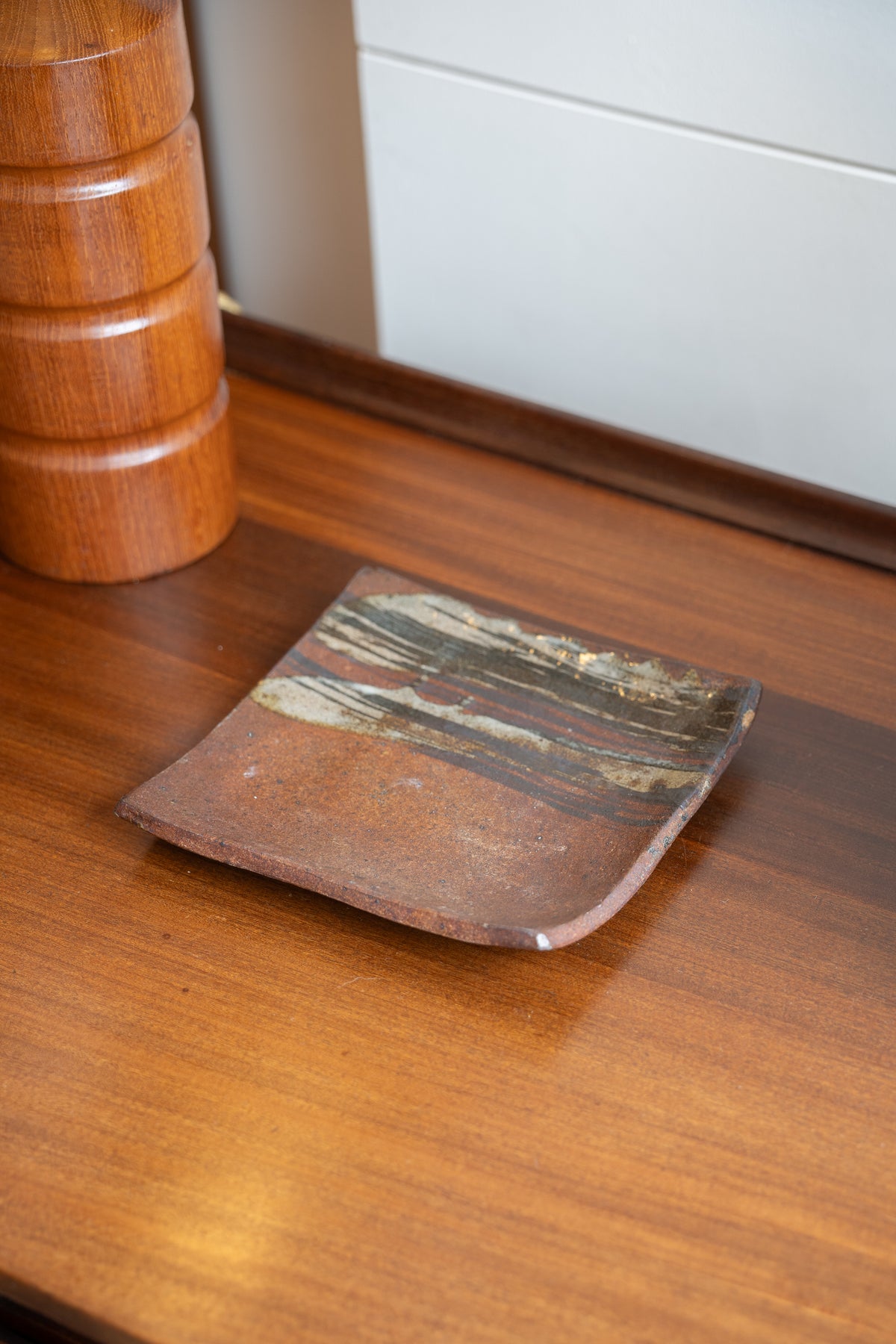 Janet Leach Square Stoneware Dish, Leach Pottery (UK)