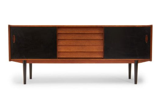 Teak and Laminate 'Trio' Sideboard by Nils Jonsson for Troeds, (1960s) Denmark