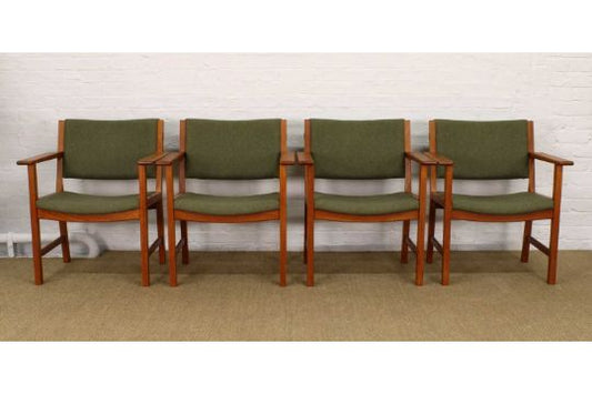 Set of 4 "AP-50" Armchairs by Hans Wegner, for A. P. Stolen (Denmark) 1960s