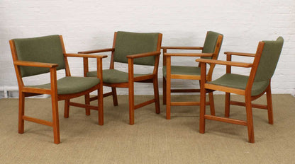 Set of 4 "AP-50" Armchairs by Hans Wegner, for A. P. Stolen (Denmark) 1960s
