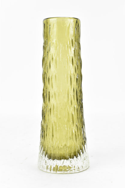 Model 9834 Icicle Vase in Sage by Geoffrey Baxter for Whitefriars