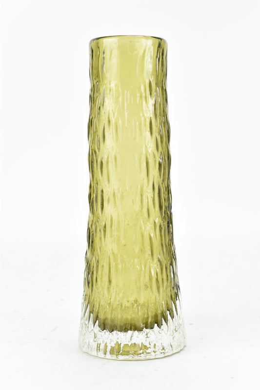 Model 9834 Icicle Vase in Sage by Geoffrey Baxter for Whitefriars