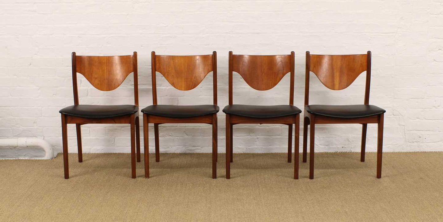 Set of Four Dining Chairs by Ib Kofod-Larsen for G-Plan (1960s)