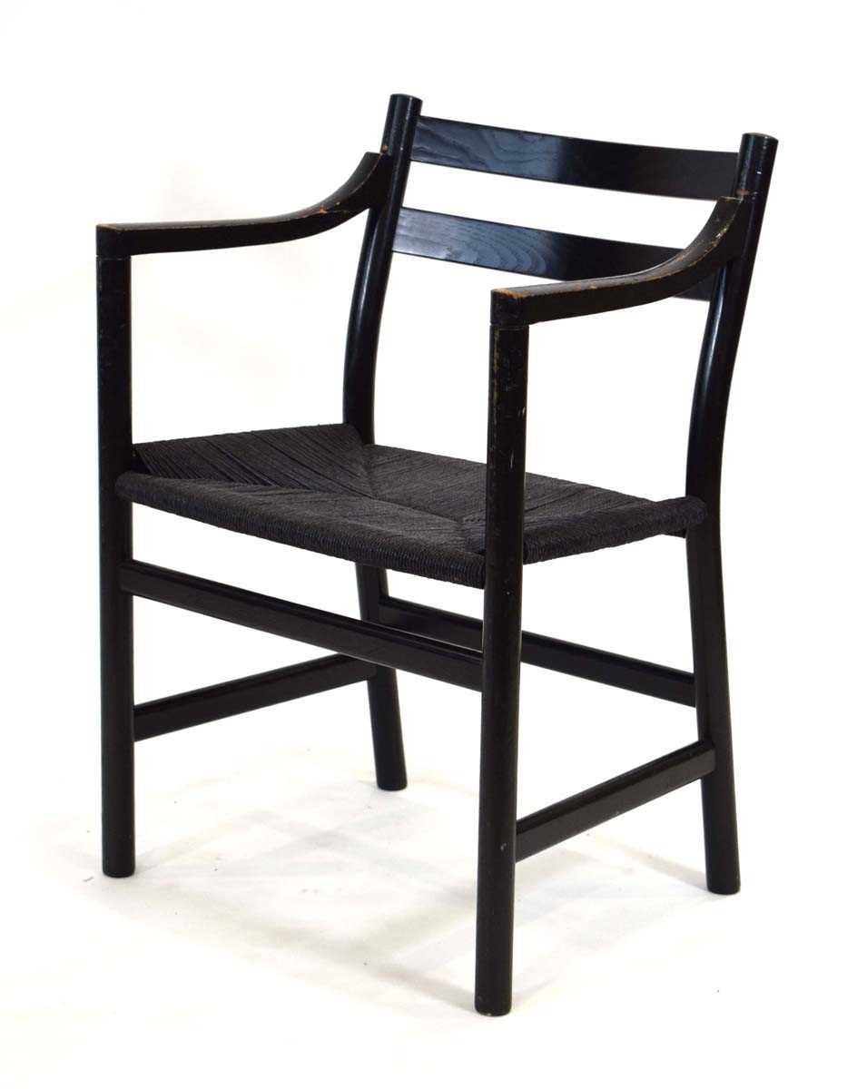 CH48 armchair and 4 CH47 dining chairs by Hans Wegner for Carl Hansen