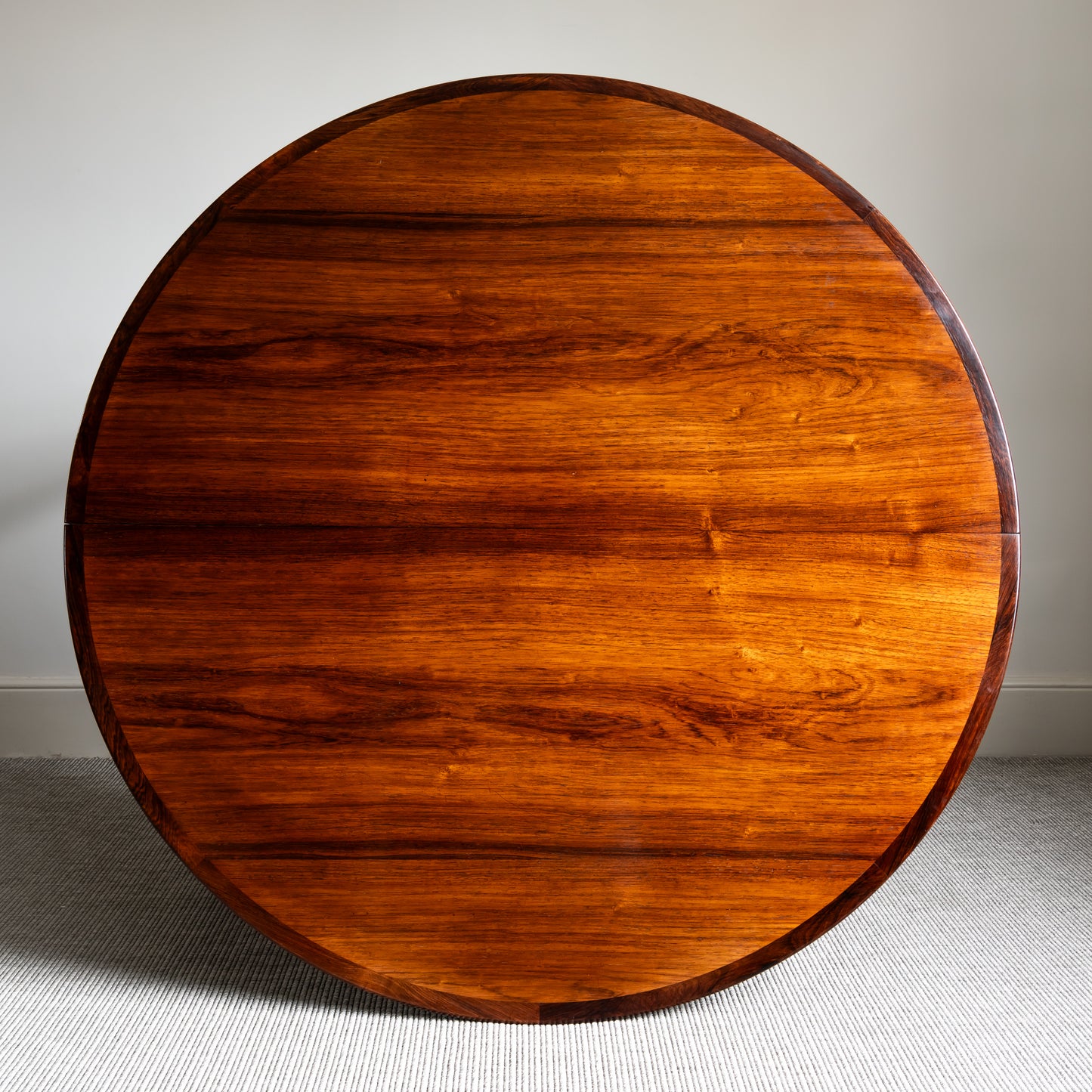 Brazilian Rosewood Extending Table by Henry Rosengren Hansen for Brande Møbelindustri, (1960s) Denmark