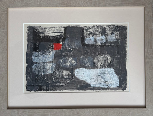 Rosina Rogers (1918-2001) Abstract Painting, Oil On Paper (British)