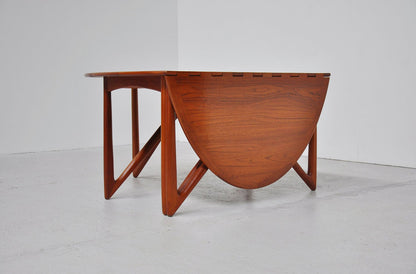 Oval Drop-Leaf Dining Table by Kurt Østervig for Jason Møbler, (1960s) Denmark