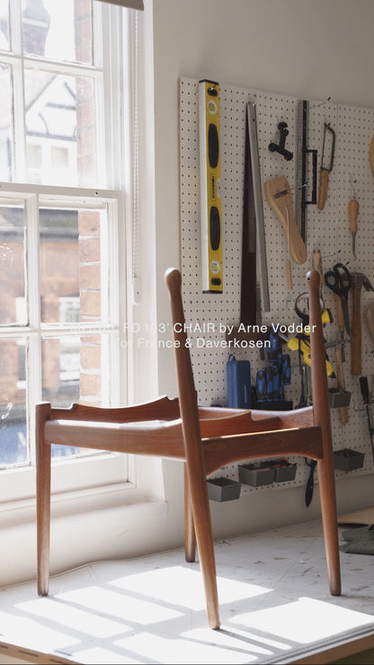 Model FD 183 Chair by Arne Vodder for France & Daverkosen, (1960s) Denmark (2 Available)
