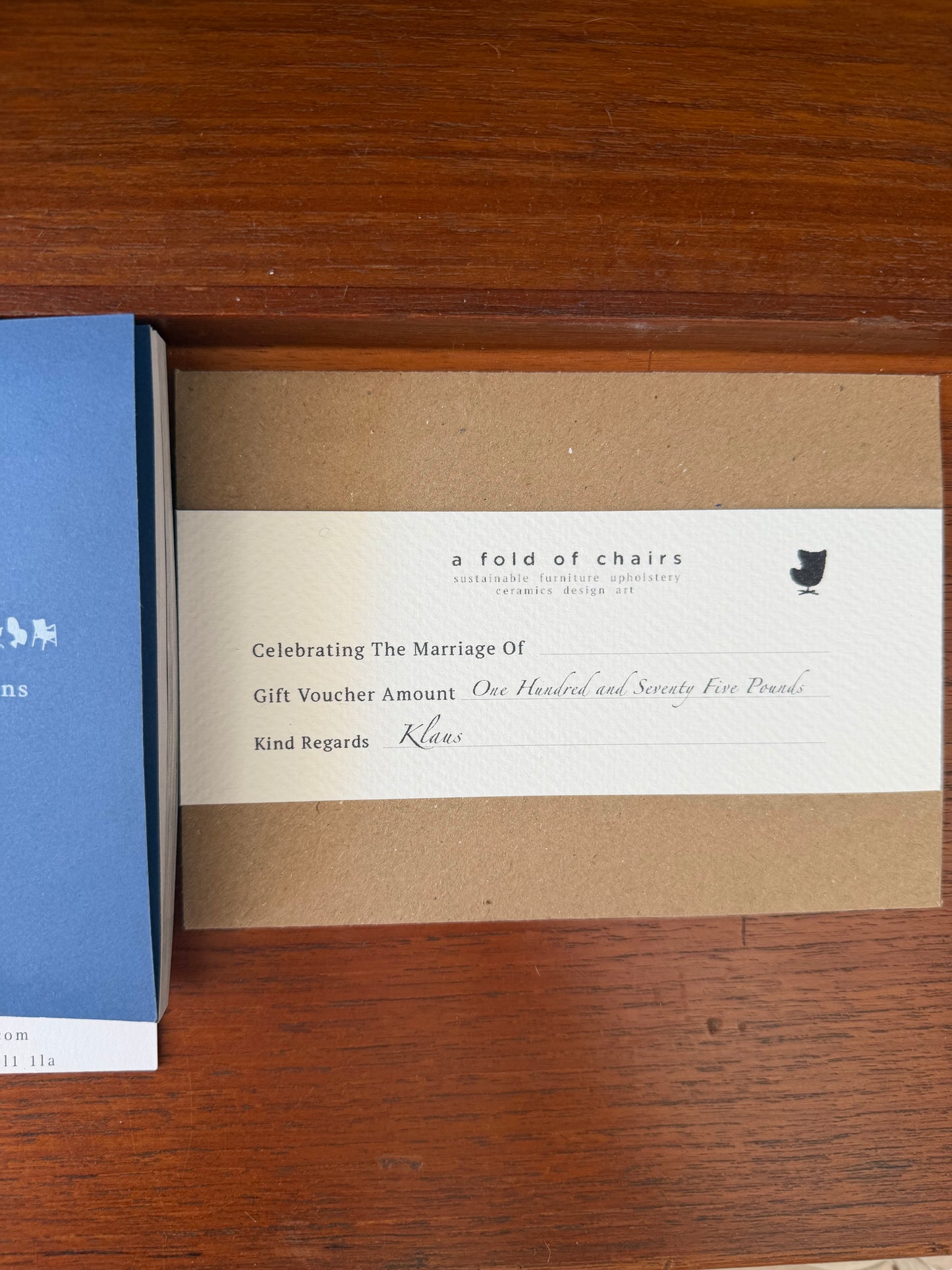 A Fold of Chairs Voucher