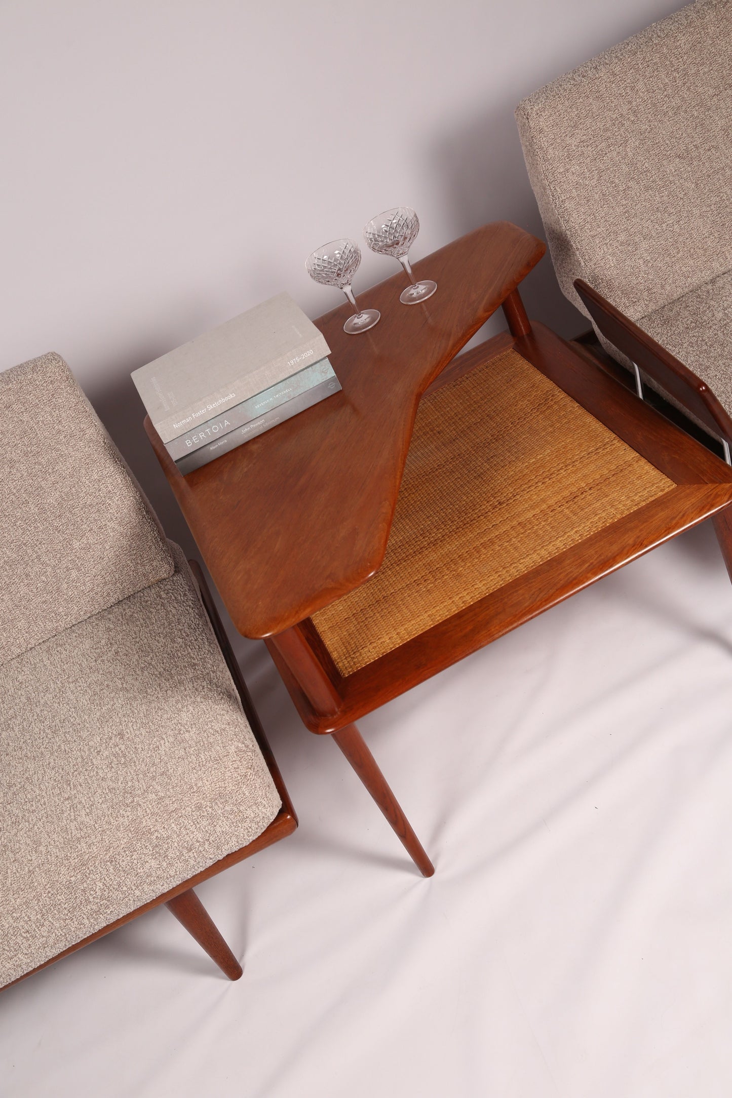 Minerva corner table by Peter Hvidt & Orla Mølgaard (1960s)