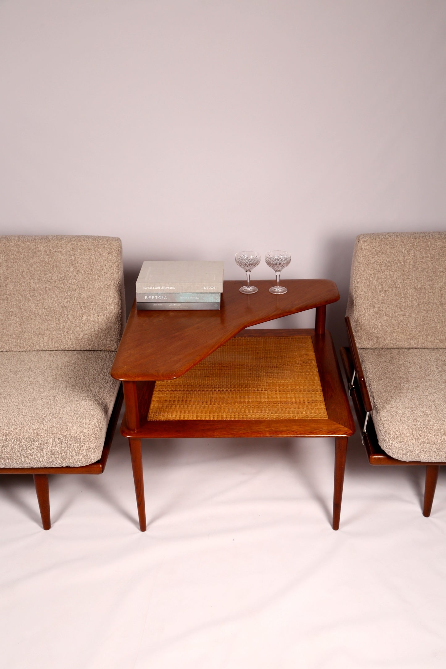 Minerva corner table by Peter Hvidt & Orla Mølgaard (1960s)