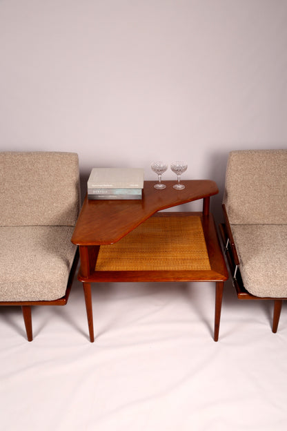 Minerva corner table by Peter Hvidt & Orla Mølgaard (1960s)